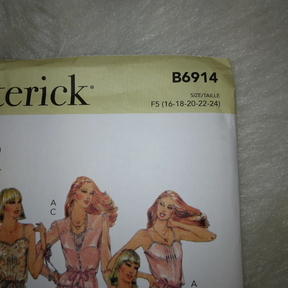 BUTTERICK B6914 Sz 16-24 Retro 1980s Misses Semi Fitted Dress And Jacket